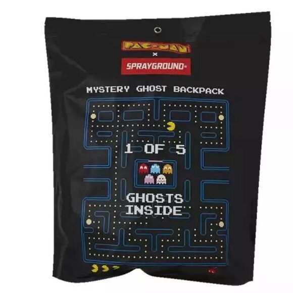 Sprayground BLUE PAC-MAN Ghost Backpack (Mystery Bag Collection) New In packagin - Picture 3 of 6